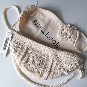 Horgolt crossbody táska - táska & tok - kézitáska & válltáska - alkalmi táska - Meska.hu