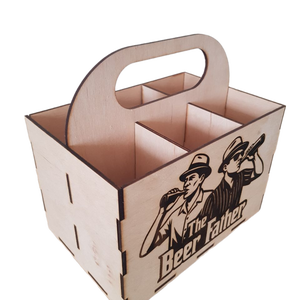 The Beer Father fa sörös rekesz (6 rekesszel) - otthon & életmód - konyhafelszerelés, tálalás - italos kellékek - sörtartó - Meska.hu