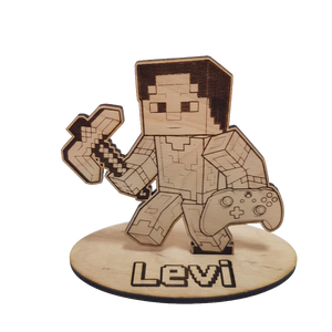 Minecraft Gamer Asztaldísz  Névre Szóló, Két Méretben - otthon & életmód - dekoráció - asztal és polc dekoráció - asztaldísz - Meska.hu