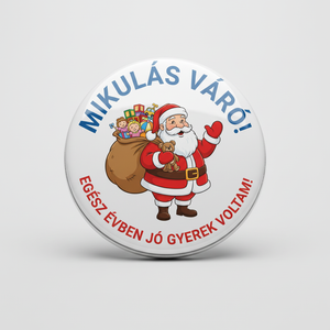 Cuki Mikulásos Kitűző Gyerekeknek  Posta Akár 500 Ft!, Ékszer, Kitűző és Bross, , MESKA