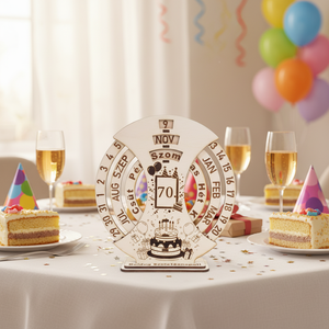 Személyre Szabott Szülinapi Öröknaptár, Otthon & Életmód, Dekoráció, Fali és függő dekoráció, Falinaptár & Öröknaptár, Gravírozás, pirográfia, MESKA