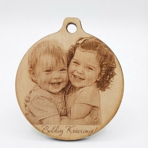 Egyedi Fényképes Karácsonyfadísz Fából  Postázás már 450Ft-tól ! - Igazán Személyes Ajándék, Karácsony, Karácsonyi lakásdekoráció, Karácsonyfadíszek, Gravírozás, pirográfia, MESKA