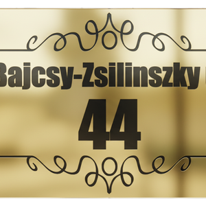 Házszám Tábla  Kültéri, Időtálló Kivitel (Több Méret és Stílus) - otthon & életmód - ház & kert - házszám - Meska.hu