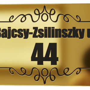 Házszám Tábla  Kültéri, Időtálló Kivitel (Több Méret és Stílus) - otthon & életmód - ház & kert - házszám - Meska.hu