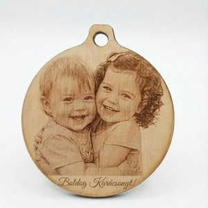 Egyedi Fényképes Karácsonyfadísz Fából � Postázás már 450Ft-tól ! - Igazán Személyes Ajándék - karácsony - karácsonyi lakásdekoráció - karácsonyfadíszek - Meska.hu