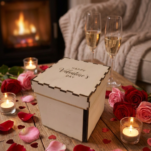 Valentin-napi Robbanó Ajándékdoboz � Romantikus Meglepetés Fából - otthon & életmód - dekoráció - asztal és polc dekoráció - díszdoboz - Meska.hu