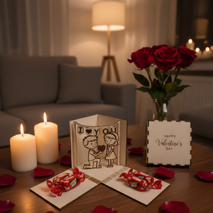 Valentin-napi Robbanó Ajándékdoboz � Romantikus Meglepetés Fából - Meska.hu