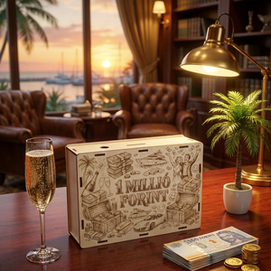 Motivációs Fa Persely � 1 Millió Forint Challenge Követő Doboz - otthon & életmód - dekoráció - asztal és polc dekoráció - persely - Meska.hu