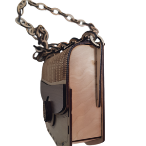 Különleges Fa Kistáska � Egyedi, Lézervágott Női Táska - táska & tok - kézitáska & válltáska - válltáska - Meska.hu