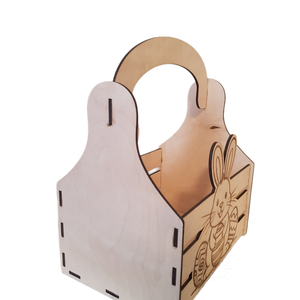 Nyuszis Húsvéti Tojásgyűjtő Kosárka � Egyedi Névvel is Kérhető! - ünnepi díszek, dekorációk - húsvéti díszek és dekorációk - húsvéti tojástartó - Meska.hu