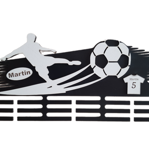 Egyedi Focis Éremtartó � Névre Szóló Dekoráció Bajnokoknak - otthon & életmód - dekoráció - fali és függő dekoráció - éremtartó - Meska.hu