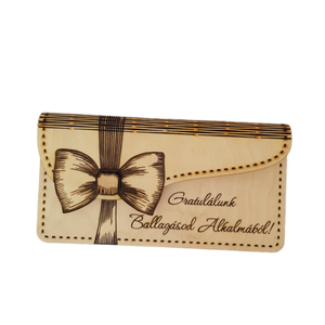 Ballagási diplomaosztó fa pénzátadó boríték masnival � akár egyedi felirattal is ! - otthon & életmód - papír, írószer - ajándékozás kellékei - pénzátadó boríték - Meska.hu