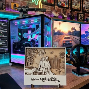 Grand Theft Auto GTA 6 sítusú � Egyedi, többrétegű fa asztali dísz / ajándéktárgy - Meska.hu