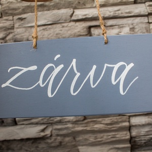 Színes nyitva-zárva tábla - otthon & életmód - dekoráció - fali és függő dekoráció - felirat - Meska.hu