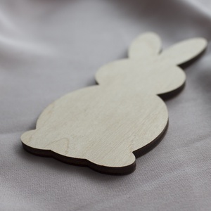 Nyúl alakú alap fából (10 centiméteres) - kellékek & szerszámok - hobby fa alapanyag - rétegelt lemez, fa alap - Meska.hu