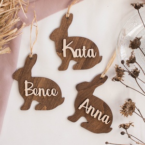 Névre szóló húsvéti nyúl dekoráció - otthon & életmód - dekoráció - fali és függő dekoráció - függődísz - Meska.hu