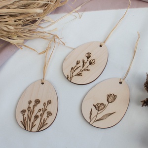 Húsvéti tojásdísz 6 darabos csomagban - otthon & életmód - dekoráció - fali és függő dekoráció - függődísz - Meska.hu