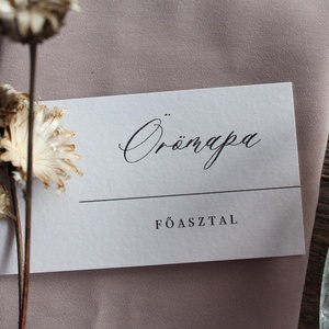 Cifra/minimalista esküvői ültető  - esküvő - meghívó & kártya - ültetési rend - Meska.hu
