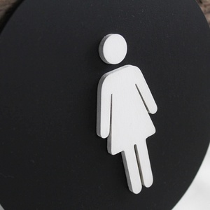 Női WC tábla - otthon & életmód - dekoráció - ajtó- és ablak dekoráció - ajtótábla - Meska.hu