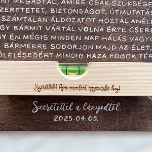 Szülőköszöntő ajándék apáknak - esküvő - emlék & ajándék - köszönőajándék - Meska.hu