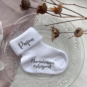 Bababejelentő zokni - ruha & divat - cipő & papucs - zokni - Meska.hu