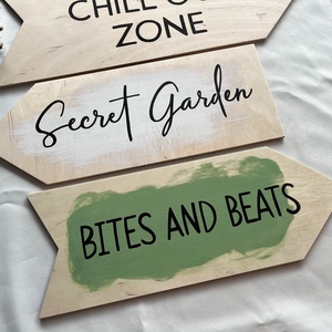 Irányjelző tábla esküvőre - esküvő - dekoráció - gyertya & gyertyatartó - Meska.hu