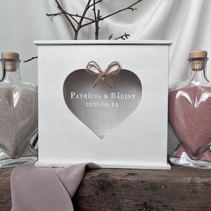 Homokceremónia láda szettben esküvőre - esküvő - dekoráció - helyszíni dekor - Meska.hu