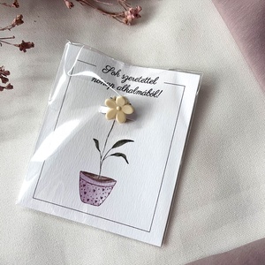 Nőnapi ajándék hajcsat - pici vadvirágos - ruha & divat - hajdísz & hajcsat - hajdísz - Meska.hu