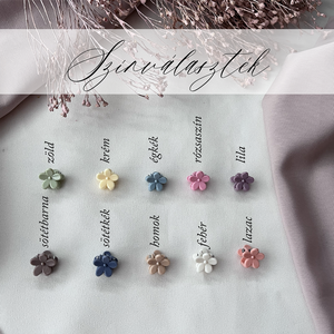 Nőnapi ajándék hajcsat - pici vadvirágos - ruha & divat - hajdísz & hajcsat - hajdísz - Meska.hu