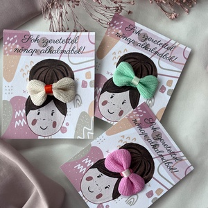 Nőnapi masnis hajgumi ajándék  - ruha & divat - hajdísz & hajcsat - hajgumi - Meska.hu