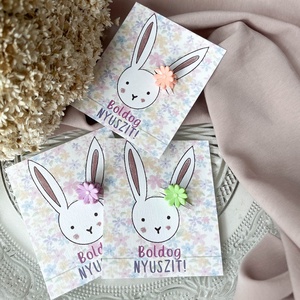 Húsvéti ajándék hajcsat - apró margarétás - ruha & divat - hajdísz & hajcsat - hajdísz - Meska.hu