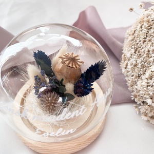 Anyák napi ajándék üvegbúra édesanyáknak, nagymamáknak - otthon & életmód - virágdekoráció - virágdíszek - asztali virágdísz - Meska.hu