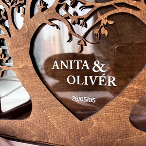 Esküvői pénzgyűjtő doboz, nászajándék gyűjtő láda - esküvő - emlék & ajándék - nászajándék - nászajándék gyűjtők - Meska.hu