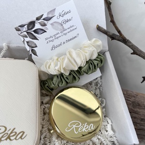 Tanúfelkérő ajándék szett, egyedi csajos tanú felkérő csomag - fehér-arany - esküvő - meghívó & kártya - tanú felkérő - Meska.hu