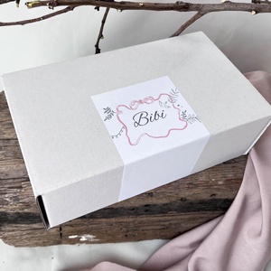 Tanúfelkérő ajándékcsomag, egyedi csajos koszorúslány felkérő szett - fehér-rózsaszín - esküvő - meghívó & kártya - tanú felkérő - Meska.hu