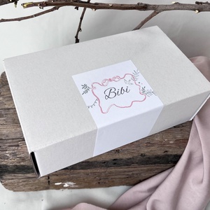 Koszorúslány felkérő ajándékcsomag, egyedi koszorúslányfelkérő szett - rózsaszín-fehér - esküvő - meghívó & kártya - tanú felkérő - Meska.hu