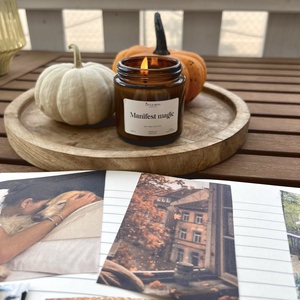 Manifest magic - szojaviasz illatgyertya - vanília + mézes dohány  - otthon & életmód - gyertya, illat, aroma - gyertya - Meska.hu Manifest magic - szojaviasz illatgyertya - vanília + mézes dohány  - otthon & életmód - gyertya, illat, aroma - gyertya - Meska.hu