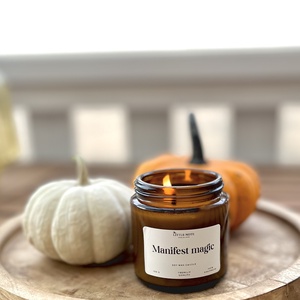 Manifest magic - szojaviasz illatgyertya - vanília + mézes dohány  - otthon & életmód - gyertya, illat, aroma - gyertya - Meska.hu Manifest magic - szojaviasz illatgyertya - vanília + mézes dohány  - otthon & életmód - gyertya, illat, aroma - gyertya - Meska.hu