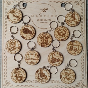 Horoszkóp, gravírozott kulcstartó - táska & tok - kulcstartó & táskadísz - kulcstartó - Meska.hu