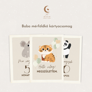 Unisex Baba mérföldkő kártyacsomag - Meska.hu