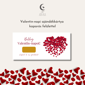 Valentin-napi ajándékkártya kaparós felülettel  - otthon & életmód - papír, írószer - ajándékozás kellékei - ajándékkísérő - Meska.hu