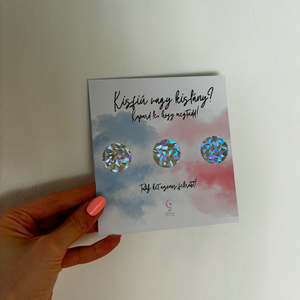 Gender reveal - Fiú vagy Lány? Kaparós Baba neme bejelentő kártya 3 - játék & sport - babalátogató ajándékcsomag - Meska.hu