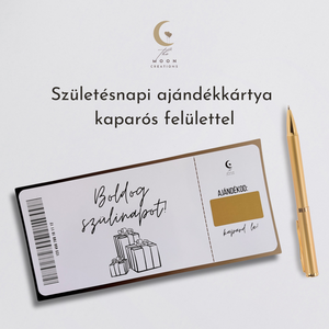 Születésnapi ajándékkártya kaparós felülettel  - Meska.hu