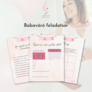 Babaváró feladatsor - kislányos design, , Fotó, grafika, rajz, illusztráció, Mindenmás, MESKA