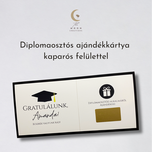 Diplomaosztós ajándékkártya  kaparós felülettel, Otthon & Életmód, Papír, írószer, Ajándékozás kellékei, Ajándék sorsjegy, Fotó, grafika, rajz, illusztráció, MESKA