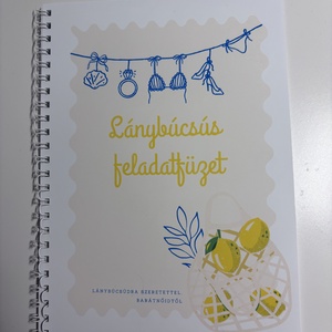 Nyomtatott Lánybúcsús Programfüzet - Summer Part - esküvő - lánybúcsú - Meska.hu