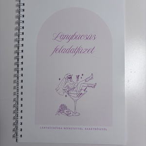 Nyomtatott Lánybúcsús Programfüzet - Pinky  - esküvő - lánybúcsú - Meska.hu