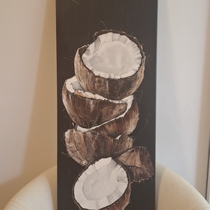 Kókusz festmény - Coconut art, Művészet, Festmény, Akril, Festészet, MESKA