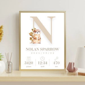 Egyedi babaemlék poszter  digitális termék - művészet - grafika & illusztráció - digitális - Meska.hu