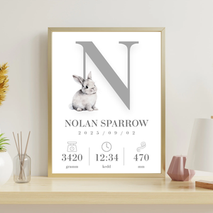 Egyedi babaemlék poszter  digitális termék - művészet - grafika & illusztráció - digitális - Meska.hu